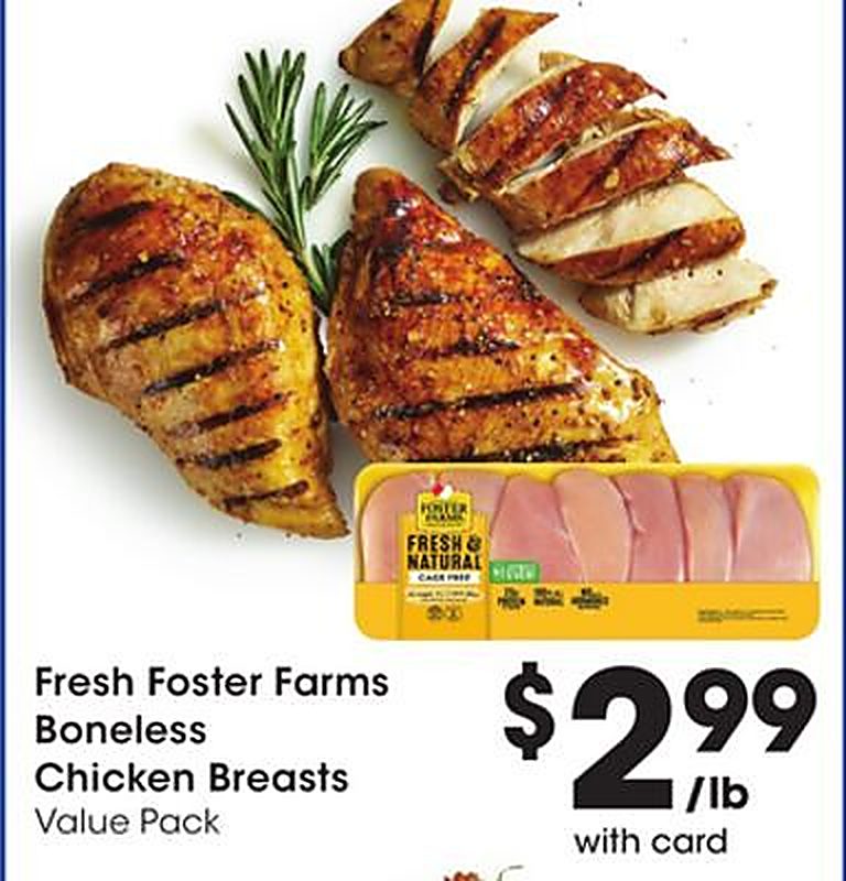 Fresh Foster Farms Boneless Chicken Breasts - Fred Meyer weekly ad deal