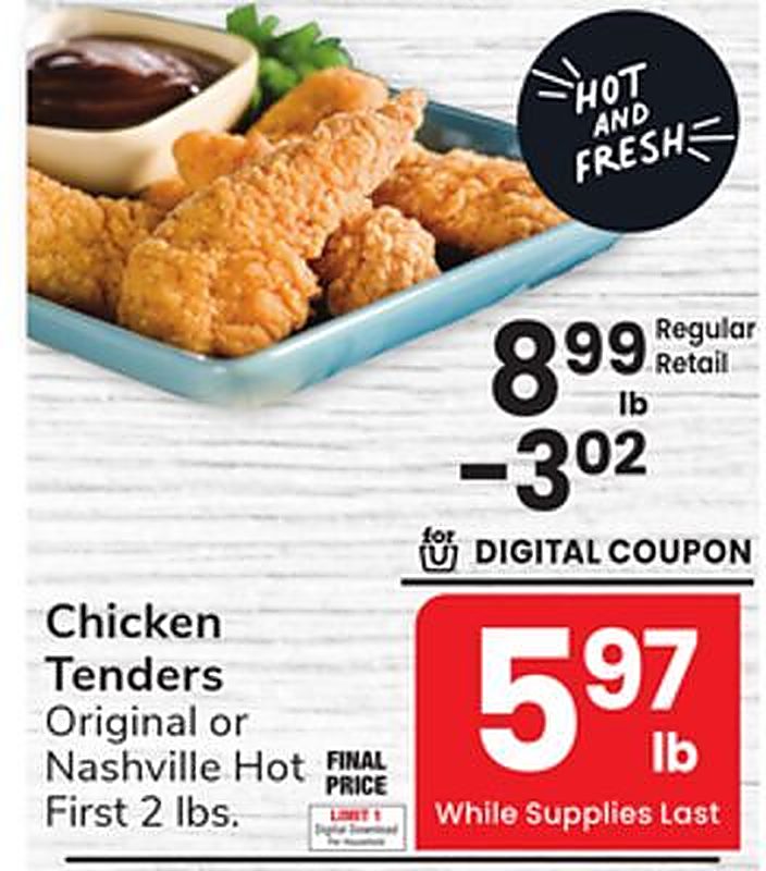 Chicken Tenders - Vons weekly ad deal