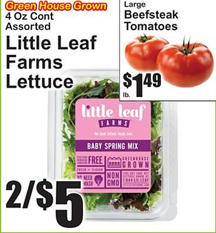 Little Leaf Farms Lettuce - Superfresh weekly ad deal