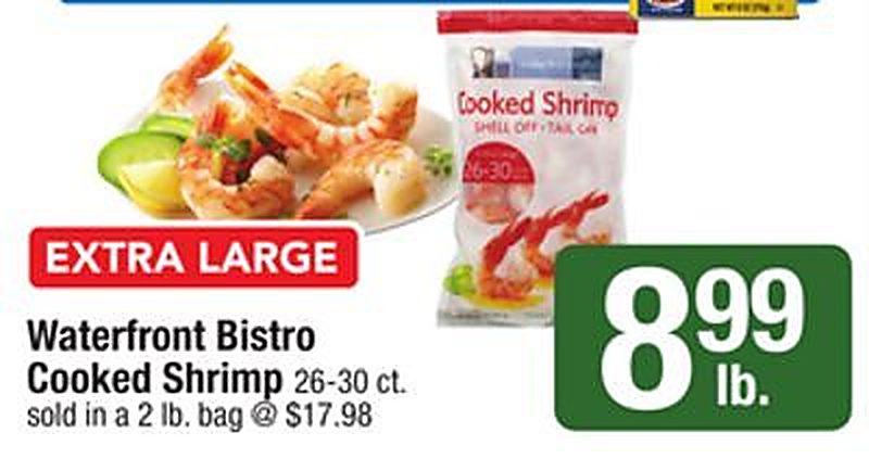 Waterfront Bistro Cooked Shrimp - Star Market weekly ad deal