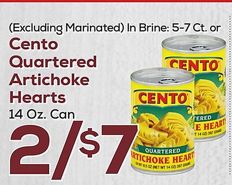 Cento Quartered Artichoke Hearts - DeCicco & Sons weekly ad deal