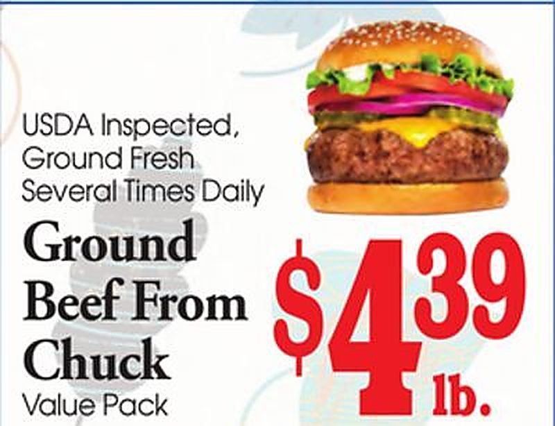 Ground Beef From Chuck - Value Fresh Marketplace weekly ad deal