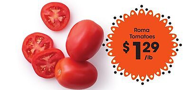 Roma Tomatoes - Foods Co weekly ad deal