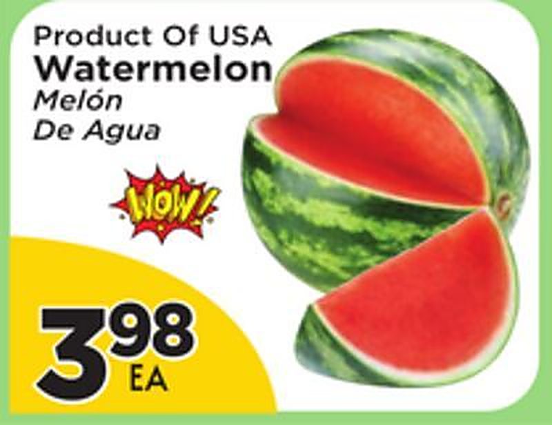 Product Of USA Watermelon - Presidente Supermarketss weekly ad deal