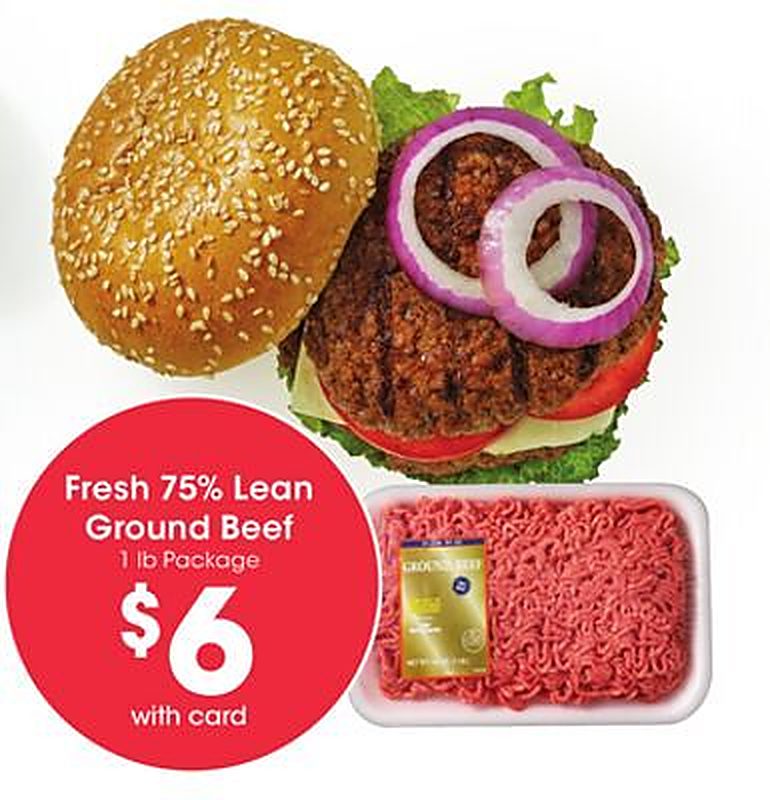 Fresh 75% Lean Ground Beef - Marianos weekly ad deal