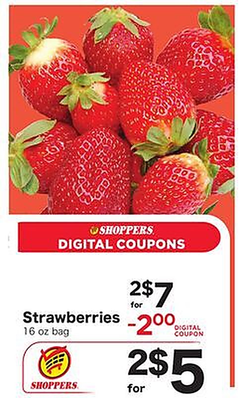 Strawberries - Shoppers Food weekly ad deal