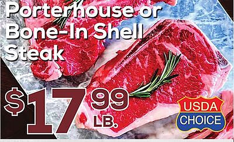 Porterhouse or Bone-In Shell Steak - DeCicco & Sons weekly ad deal