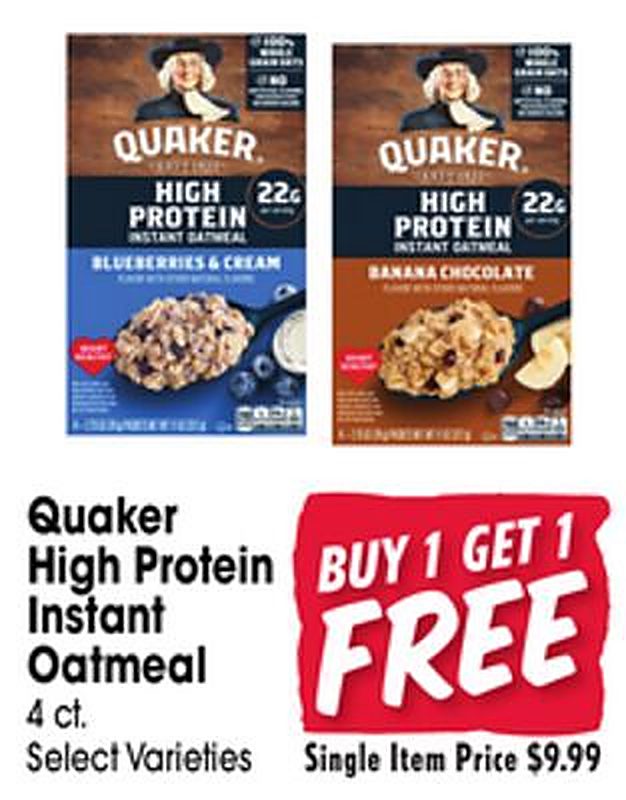 Quaker High Protein Instant Oatmeal