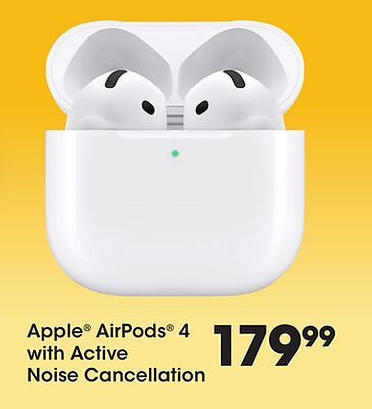 Apple® AirPods® 4 with Active Noise Cancellation - Smith's Food and Drug weekly ad deal