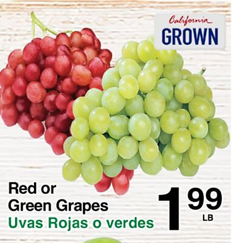 Red or Green Grapes - Superior Grocers weekly ad deal