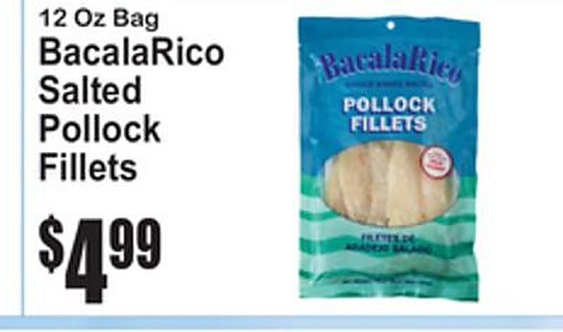 BacalaRico Salted Pollock Fillets - Superfresh weekly ad deal