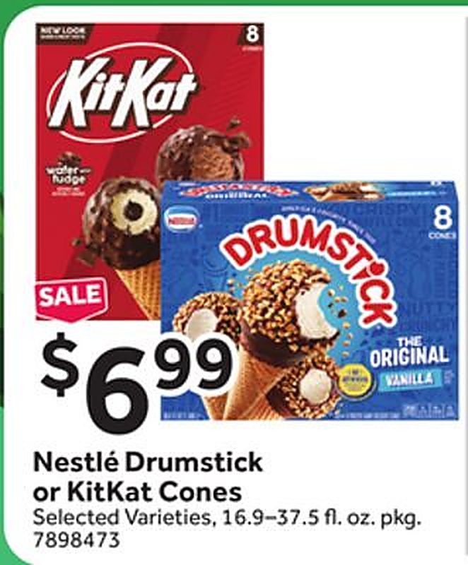Nestlé Drumstick or KitKat Cones - Stop & Shop weekly ad deal