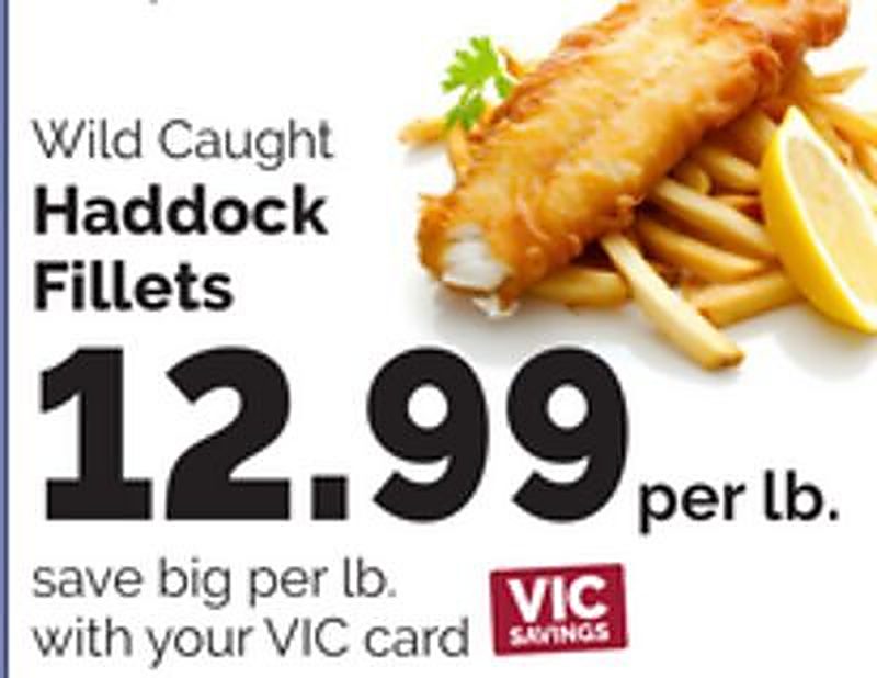 Wild Caught Haddock Fillets - Harris Teeter weekly ad deal