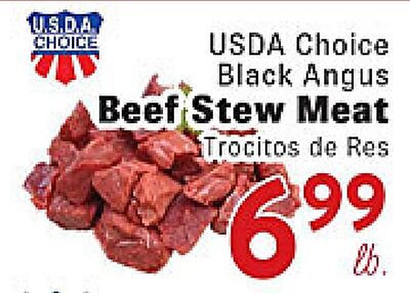 USDA Choice Black Angus Beef Stew Meat - Rio Valley Market weekly ad deal