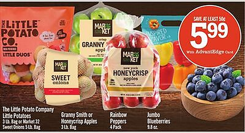 The Little Potato Company, Granny Smith or Honeycrisp Apples, Rainbow Peppers, Jumbo Blueberries - Price Chopper weekly ad deal