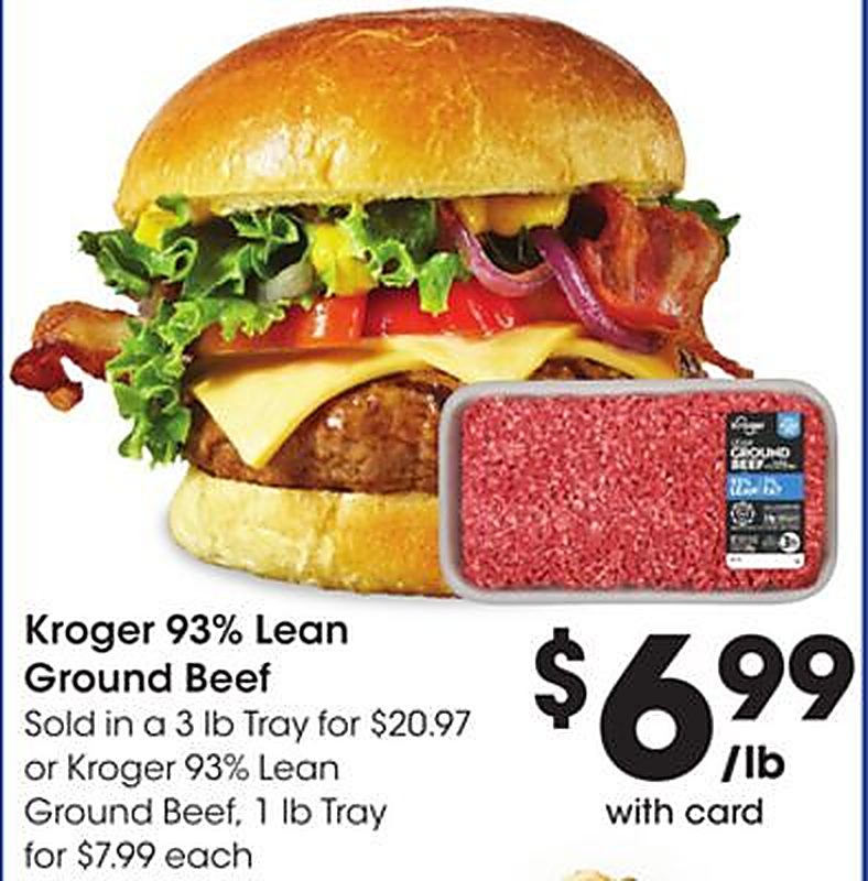 Kroger 93% Lean Ground Beef - King Soopers weekly ad deal