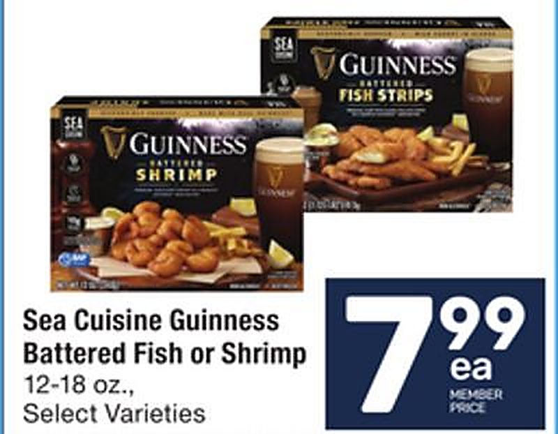 Sea Cuisine Guinness Battered Fish or Shrimp - Tom Thumb weekly ad deal