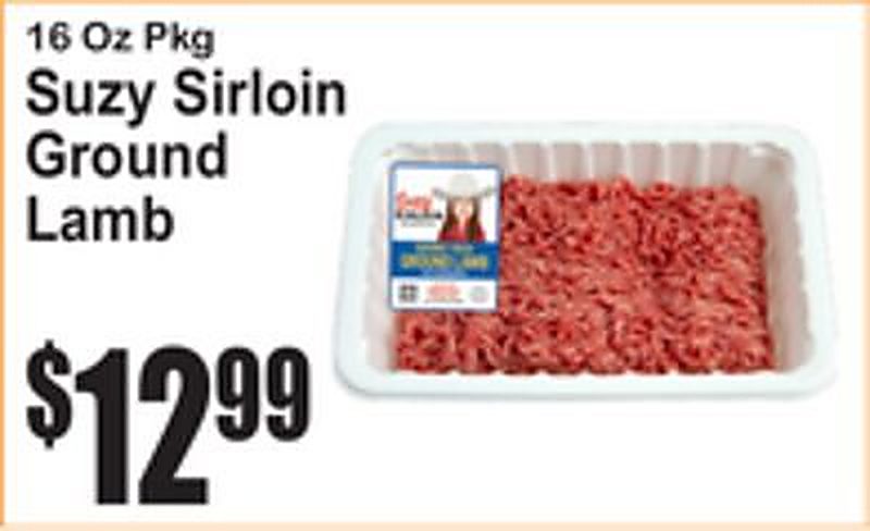 Suzy Sirloin Ground Lamb - Superfresh weekly ad deal