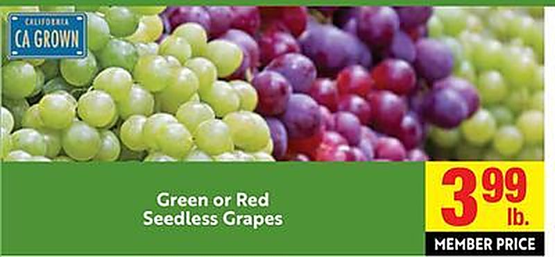 Green or Red Seedless Grapes - Save Mart weekly ad deal