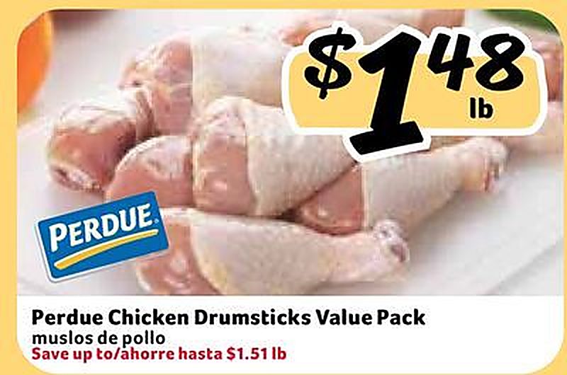 Perdue Chicken Drumsticks Value Pack - Fresco Y Mas weekly ad deal