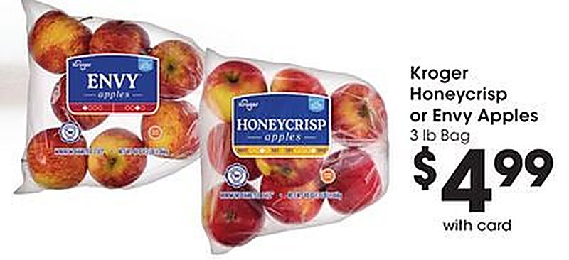 Kroger Honeycrisp or Envy Apples - Fry's Food Stores weekly ad deal