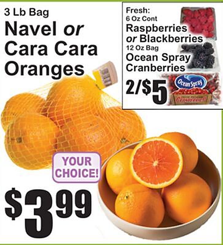 Navel or Cara Cara Oranges - Superfresh weekly ad deal