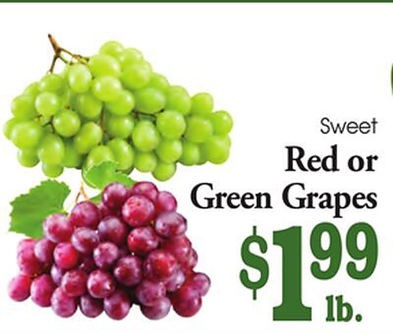 Sweet Red or Green Grapes - Value Fresh Marketplace weekly ad deal