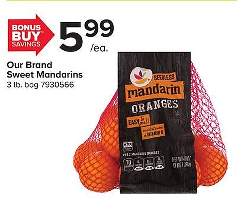 Our Brand Sweet Mandarins - Giant Food Stores weekly ad deal