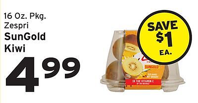 SunGold Kiwi - Hannaford weekly ad deal
