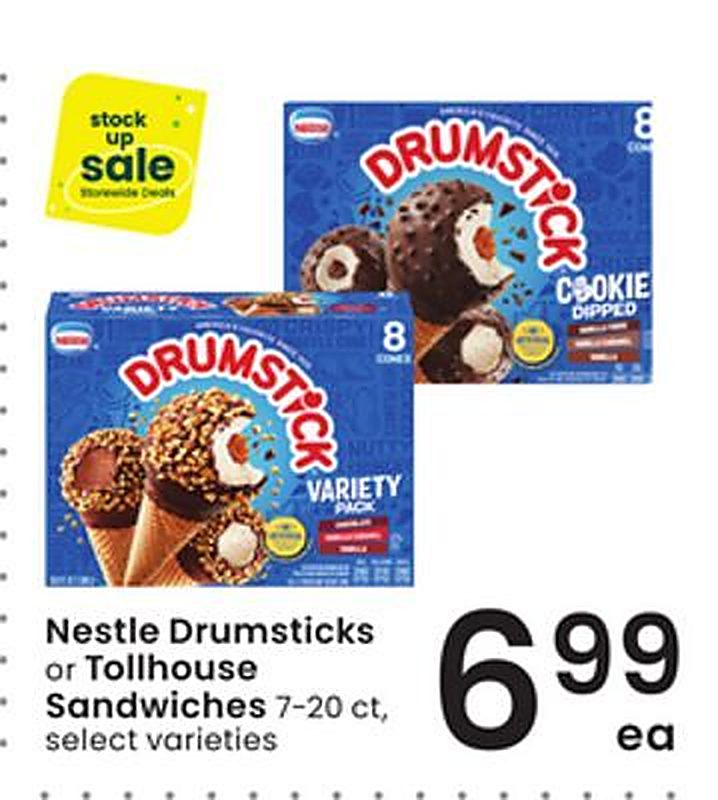 Nestle Drumsticks or Tollhouse Sandwiches - Albertsons weekly ad deal