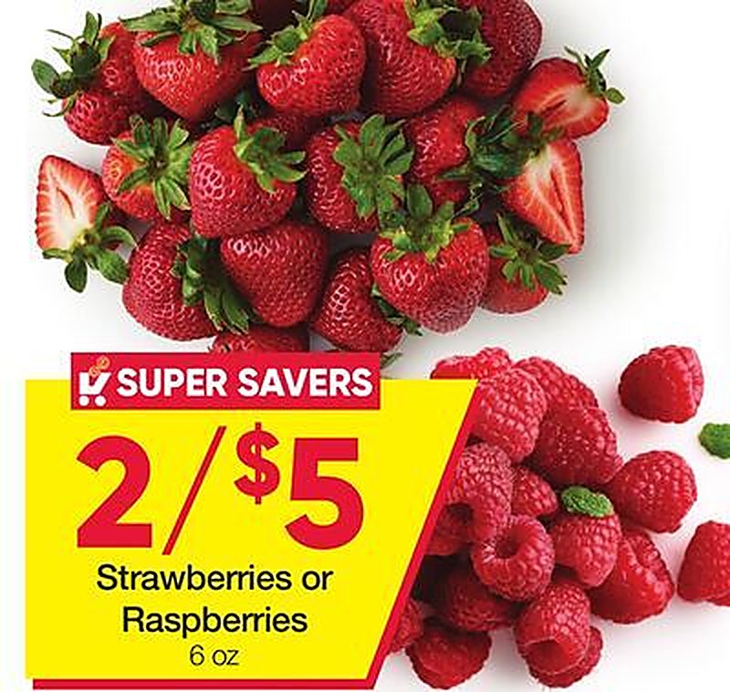 Strawberries or Raspberries - Ruler Foods weekly ad deal