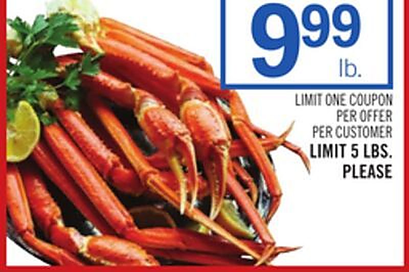 Large Snow Crab Clusters - Price Chopper weekly ad deal