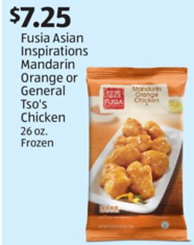 Fusia Asian Inspirations Mandarin Orange or General Tso's Chicken - Aldi weekly ad deal