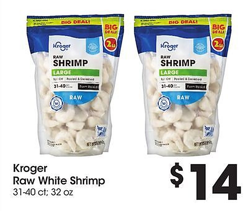 Kroger Raw White Shrimp - Food 4 Less weekly ad deal