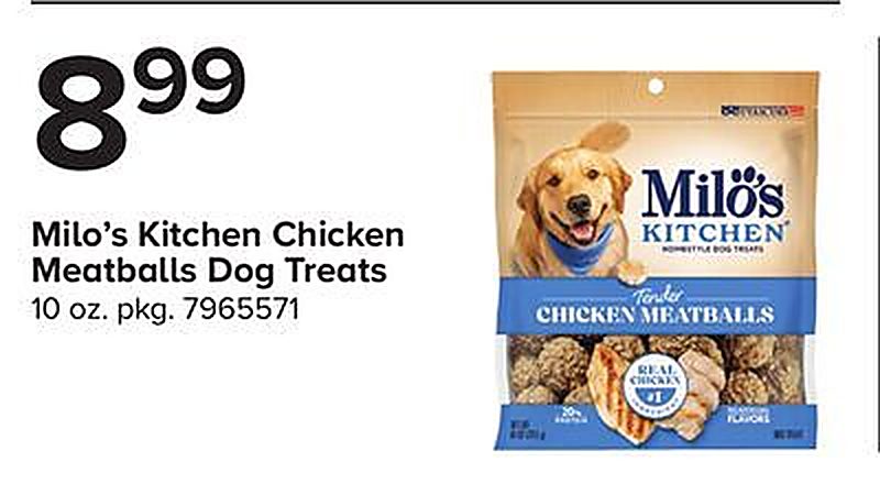 Milo's Kitchen Chicken Meatballs Dog Treats - Giant Food Stores weekly ad deal