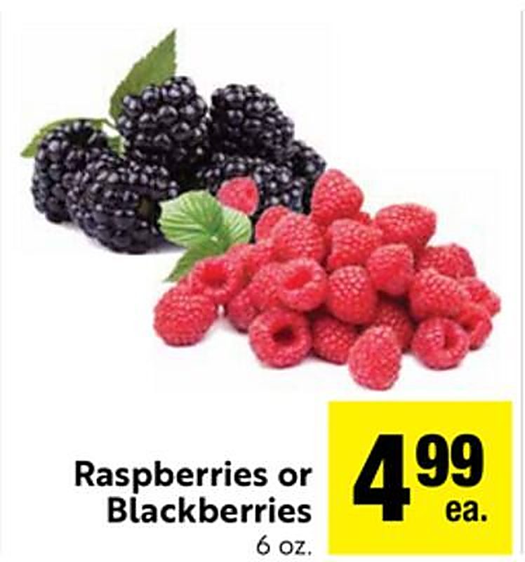Raspberries or Blackberries - Save Mart weekly ad deal