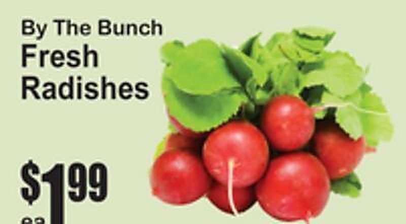 Fresh Radishes - Superfresh weekly ad deal