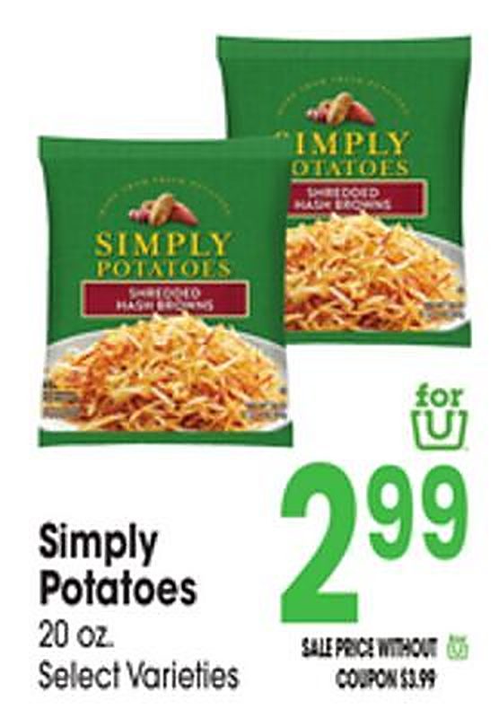 Simply Potatoes - Jewel Osco weekly ad deal
