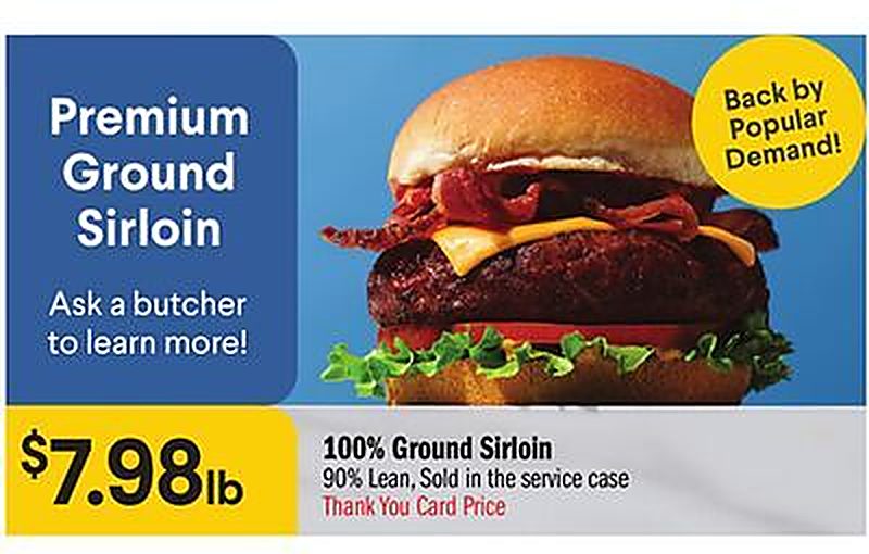 100% Ground Sirloin - Bashas weekly ad deal