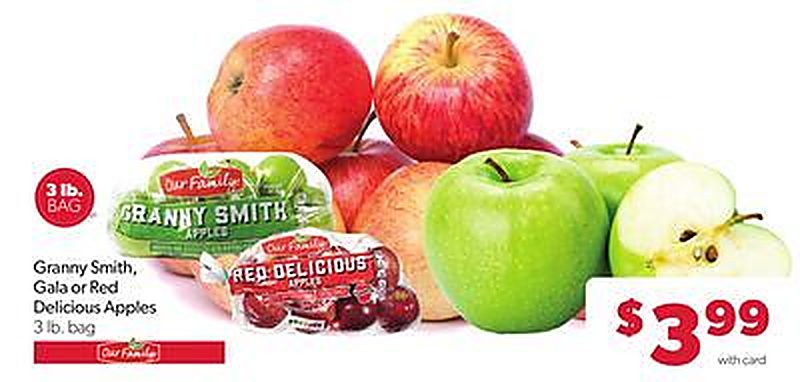 Granny Smith, Gala or Red Delicious Apples - Family Fare weekly ad deal