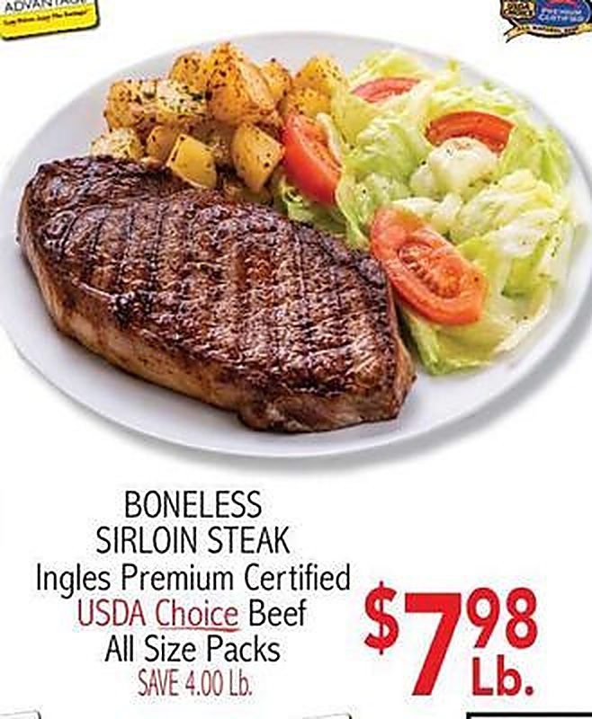 BONELESS SIRLOIN STEAK - Ingles Markets weekly ad deal