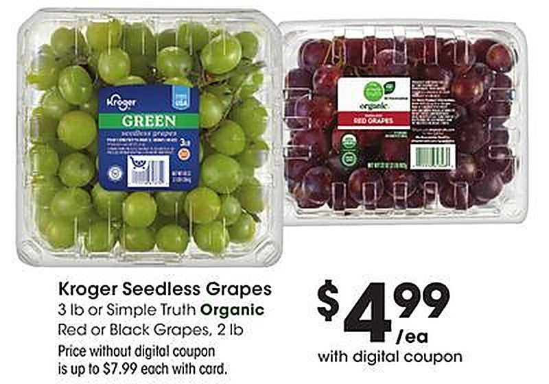 Kroger Seedless Grapes - Pick 'n Save weekly ad deal