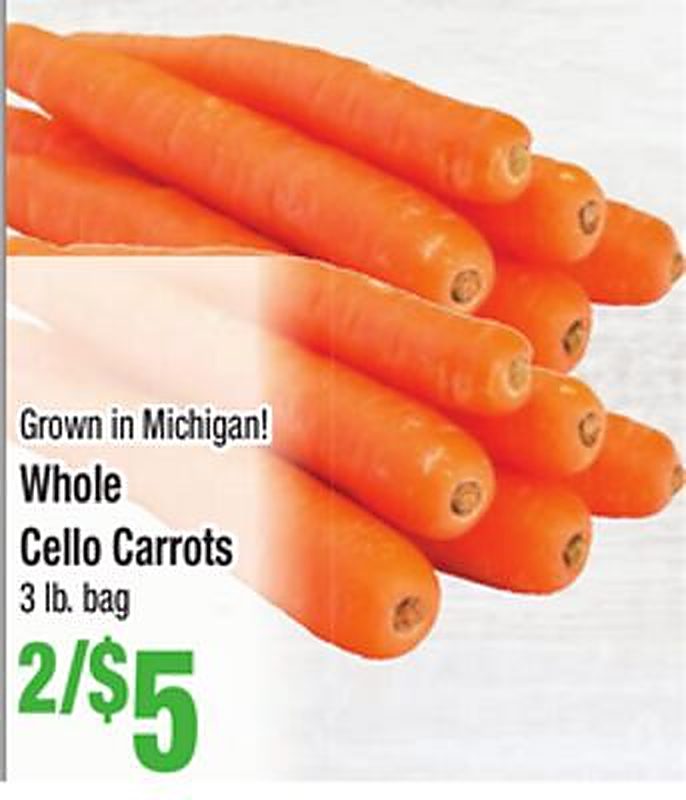 Whole Cello Carrots - Food Pride Market weekly ad deal