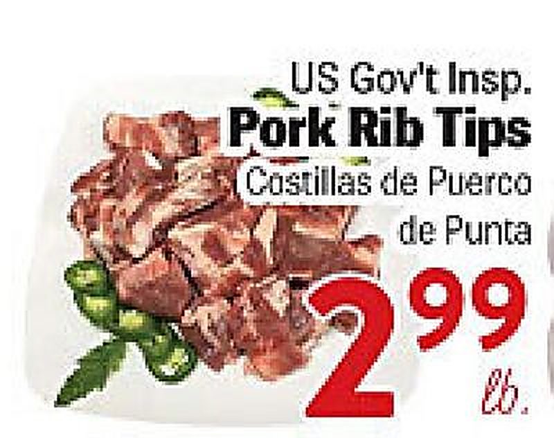 US Gov't Insp. Pork Rib Tips - Rio Valley Market weekly ad deal