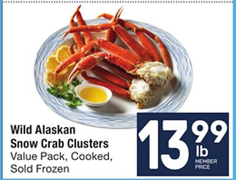 Wild Alaskan Snow Crab Clusters - Tom Thumb weekly ad deal