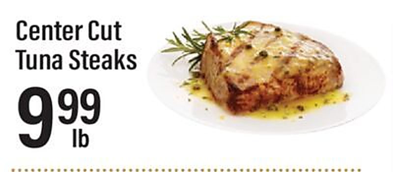 Center Cut Tuna Steaks - Lowes Foods weekly ad deal