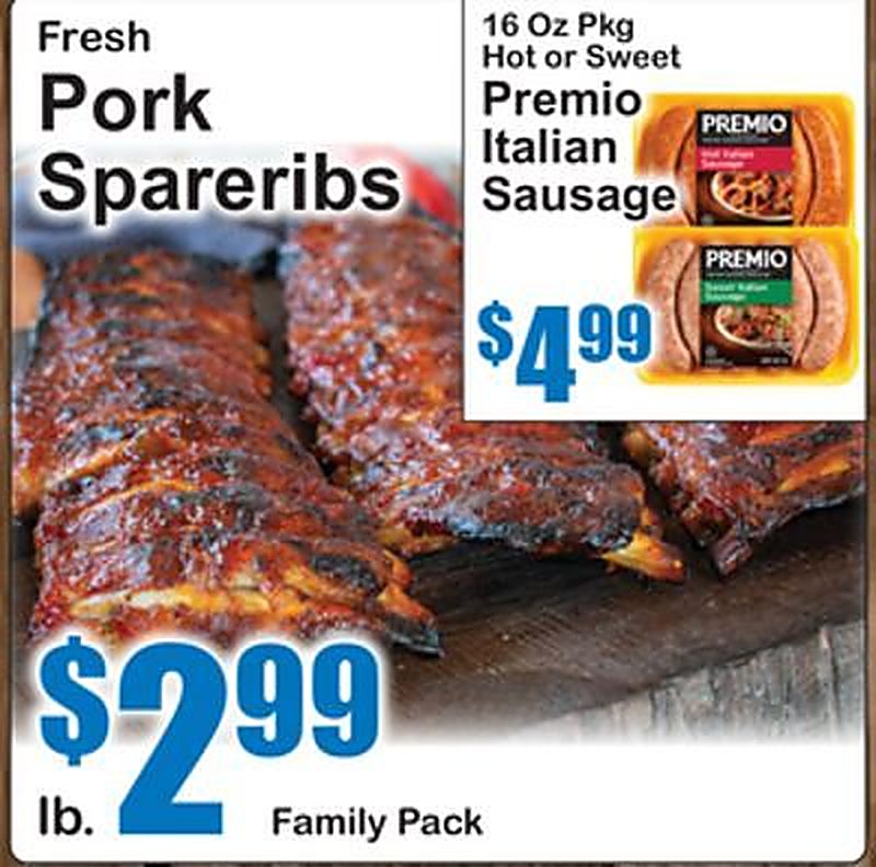 Fresh Pork Spareribs - Superfresh weekly ad deal
