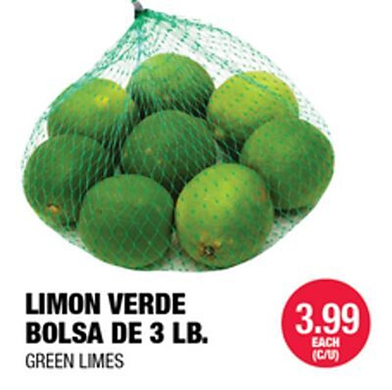 GREEN LIMES - Carnicerias Jimenez weekly ad deal