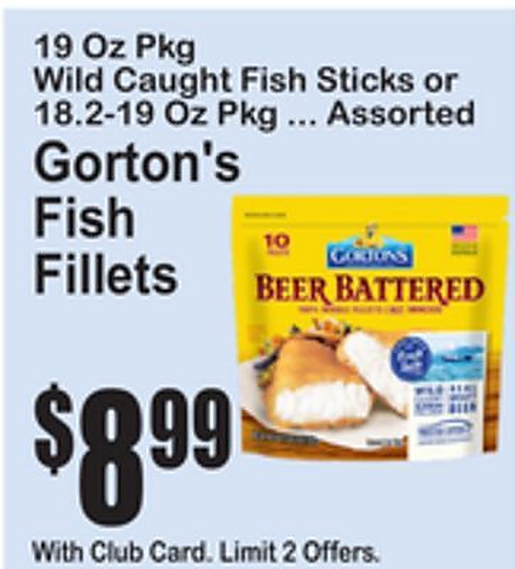 Gorton's Fish Fillets - Superfresh weekly ad deal