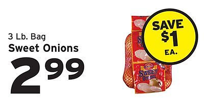 Sweet Onions - Hannaford weekly ad deal